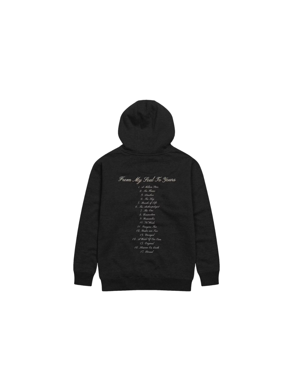 "From my soul to yours" Black Hoodie