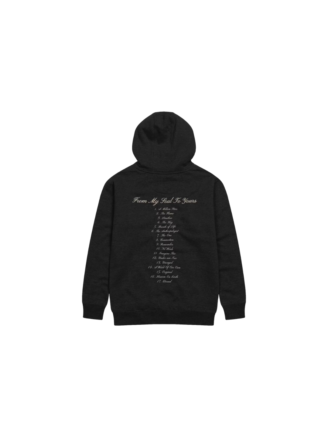 "From my soul to yours" Black Hoodie