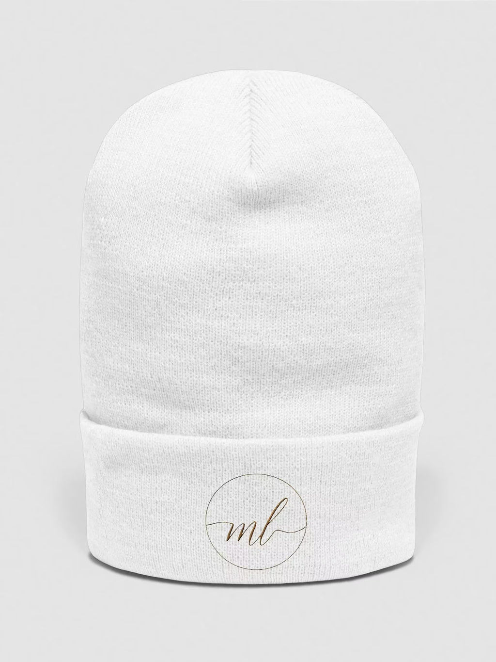 "Michelle Langone" Beanie (White)